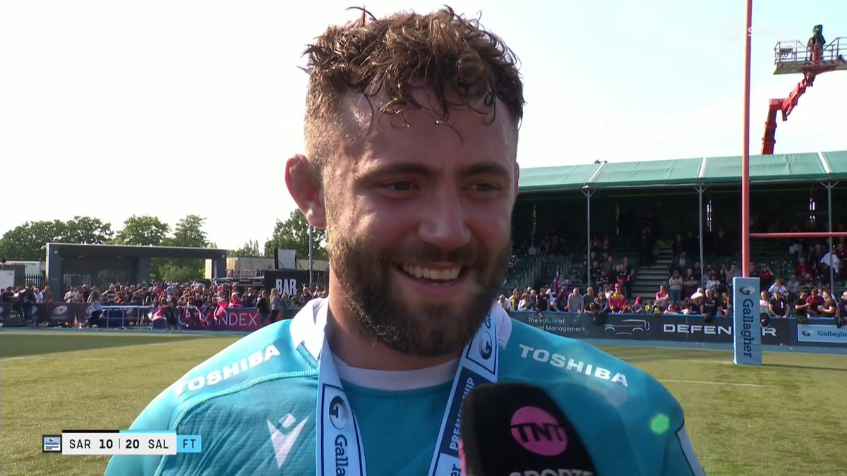 💬 "It's us against the world - that's when we are at our best - the underdog mentality." Sam Dugdale speaks after securing a play-off semi-final spot with Sale Sharks 🦈 🏉 #GallagherPrem