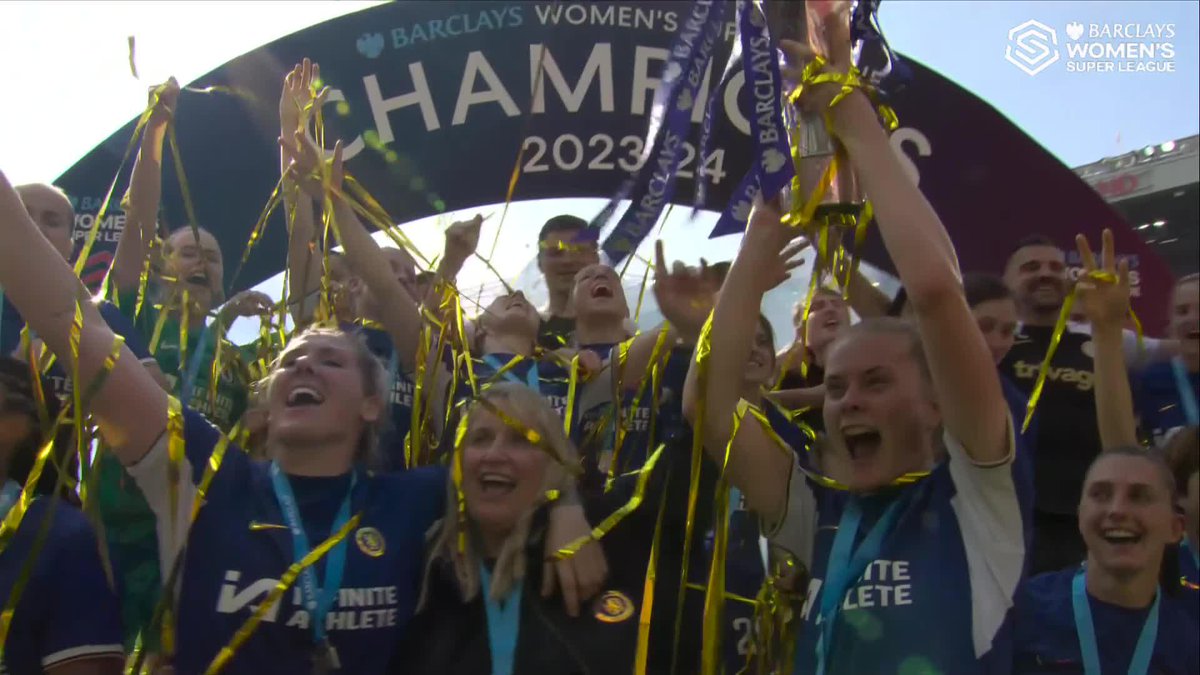 The 2023-24 #BarclaysWSL Champions! 🏆