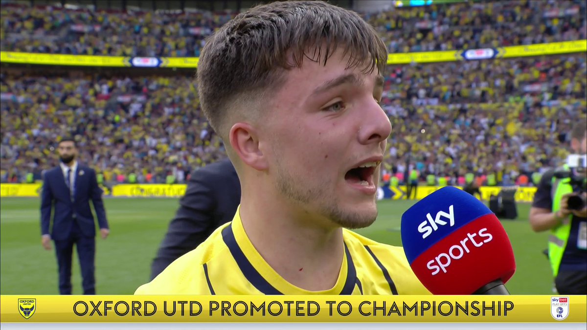 "It means absolutely everything!" Oxford academy graduate Tyler Goodrham on what it means to secure promotion to the Championship 🤩