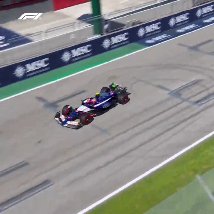 Blistering pace from Yuki! 🔥 Tsunoda was fired up in qualifying 💪 #F1 #ImolaGP 角田裕毅/Yuki Tsunoda