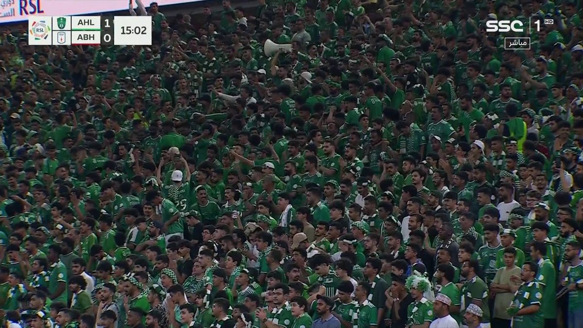طرب جمهور الأهلي اليوم 🔥🤩 #الأهلي_أبها #دوري_روشن_السعودي