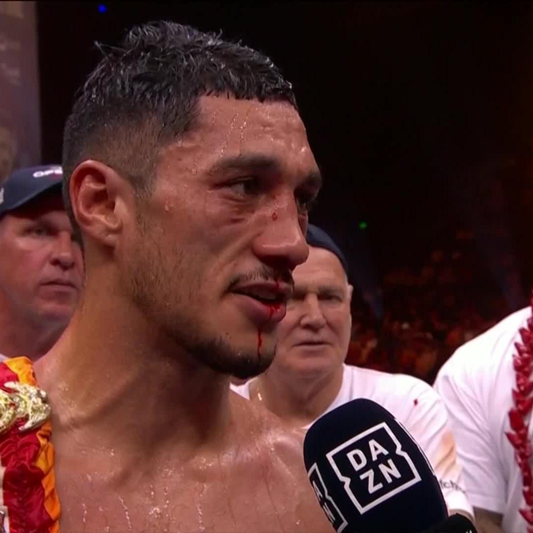 "I idolised this guy" - Jai Opetaia 🤩 #FuryUsyk | Live NOW on DAZN! Click link in bio to buy. #RingOfFire | #RiyadhSeason | TURKI ALALSHIKH