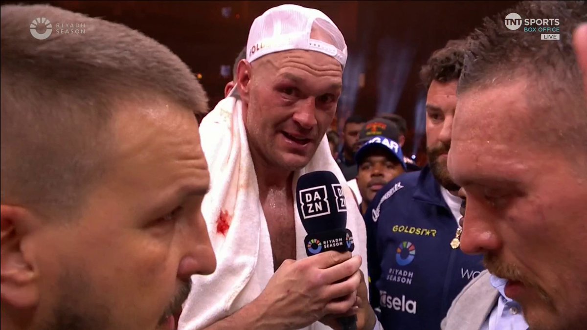 Tyson Fury and Oleksandr Usyk both weigh in following an incredible fight which ended in a split decision! 😳 Buy #FuryUsyk LIVE on TNT Sports Box Office 👉