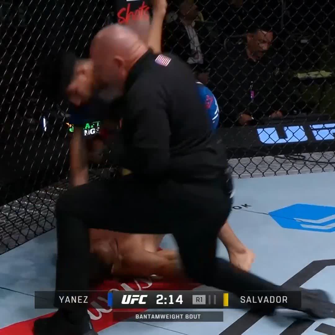 Making a STATEMENT 💥 Adrian Yañez starts his 2024 with a huge first round finish at #UFCVegas92!