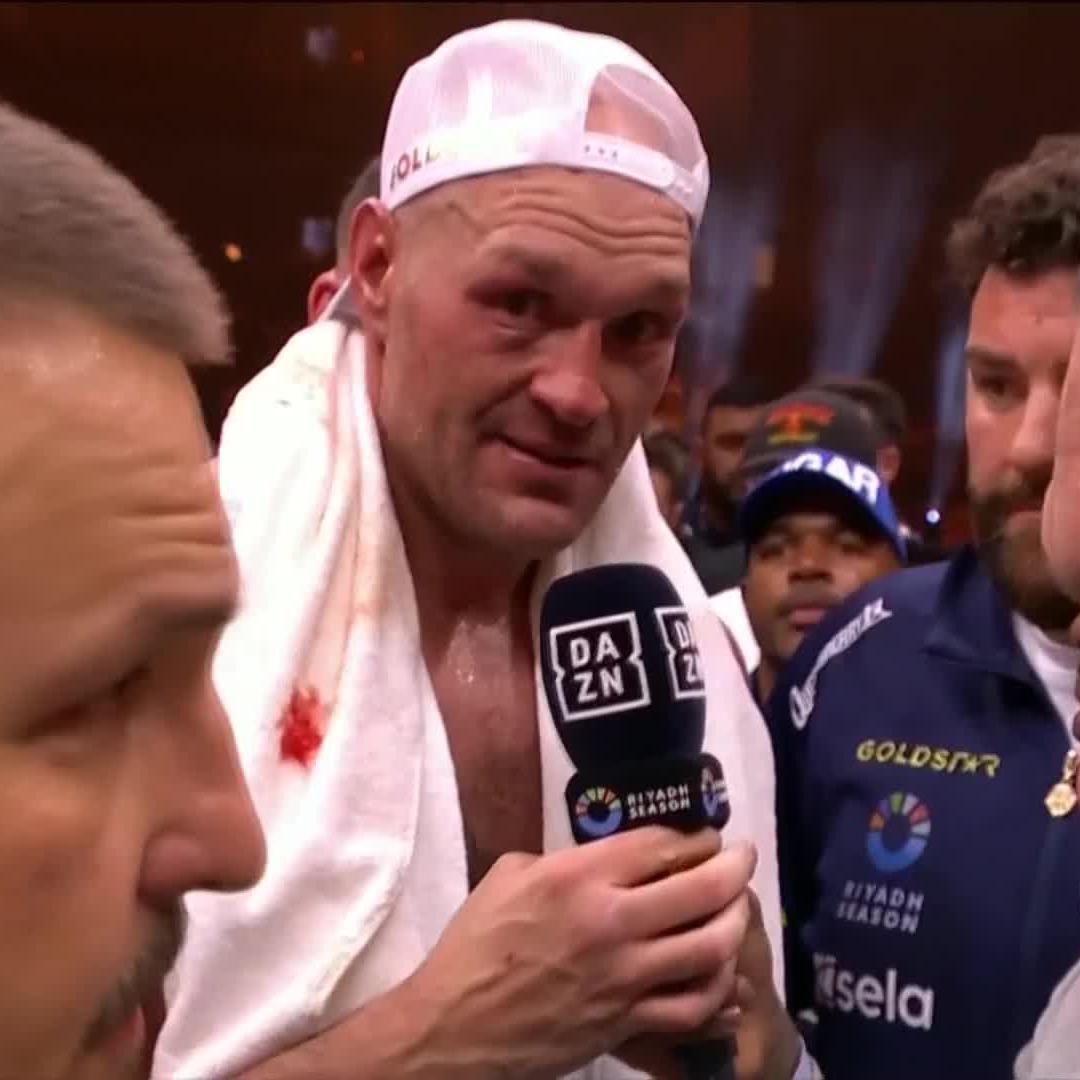 "I believe I won this fight" - @tyson_fury #FuryUsyk | #RingOfFire | #RiyadhSeason | TURKI ALALSHIKH