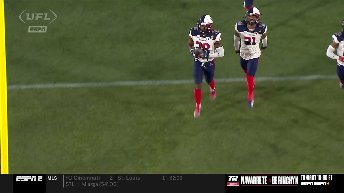 THAT'S AN INT FOR US! 😤 Donald Rutledge Jr. with pick! #DrillBabyDrill
