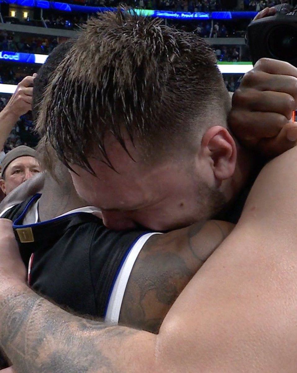 Luka and Kyrie after advancing to the WCF 🫶