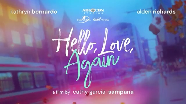Bringing the stories of Filipinos all over the world together. Star Cinema and GMA Pictures presents, #HelloLoveAgain starring Kathryn Bernardo and Alden Richards, directed by Cathy Garcia-Sampana 💜💙