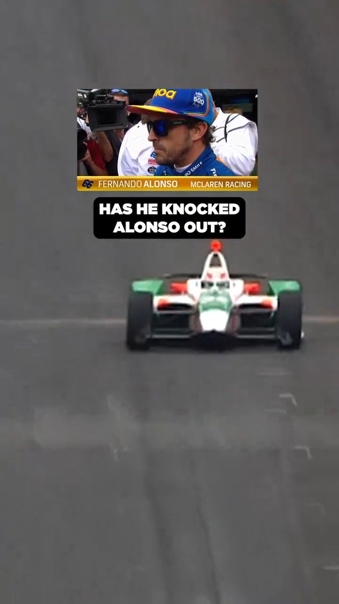"ALONSO'S OUT! MCLAREN GOES HOME!" Five years ago TODAY, two-time Formula 1 World Champion Fernando Alonso was BUMPED OUT of the #Indy500 field by Kyle Kaiser.