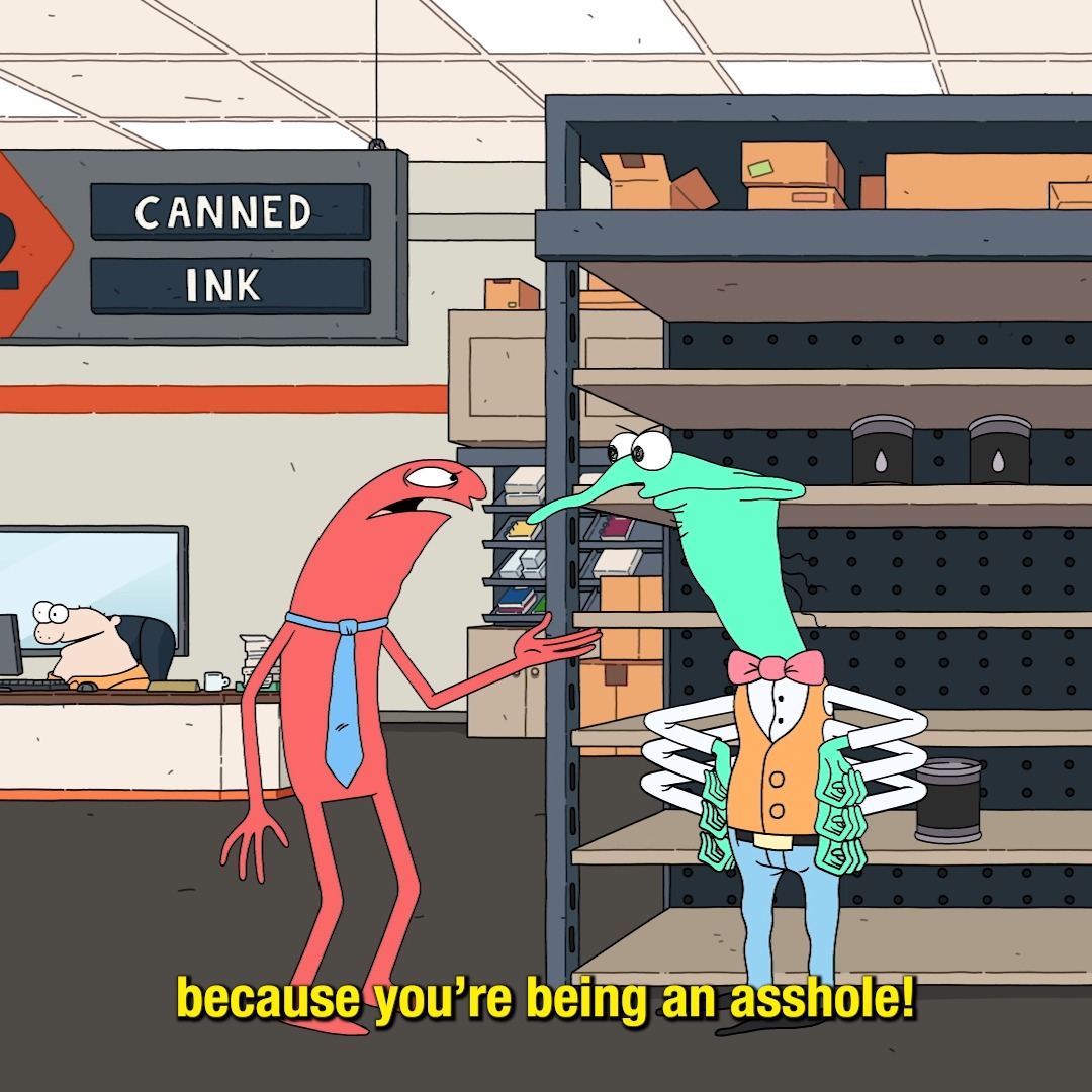 Standard customer service. New episode of Smiling Friends tonight @ midnight | Tomorrow on @StreamOnMax #smilingfriends #adultswim