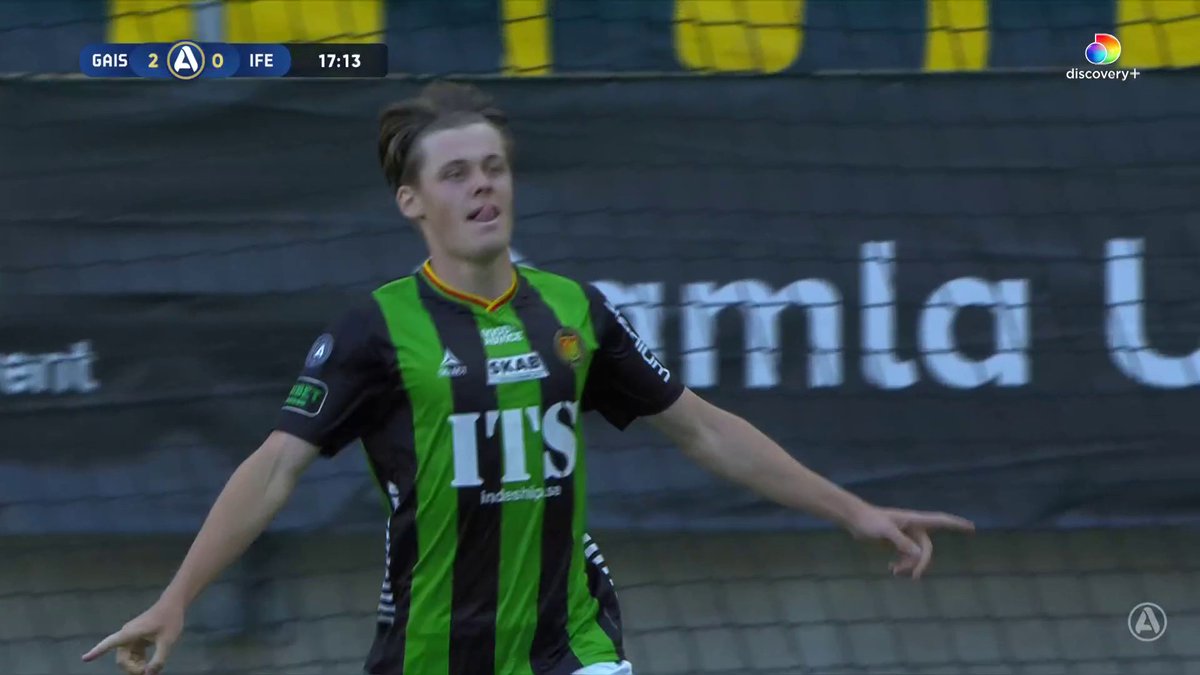Han är tvåmålsskytt! Axel Henriksson utökar GAIS ledning till 2-0! 👀 📲 Se GAIS - IF Elfsborg på