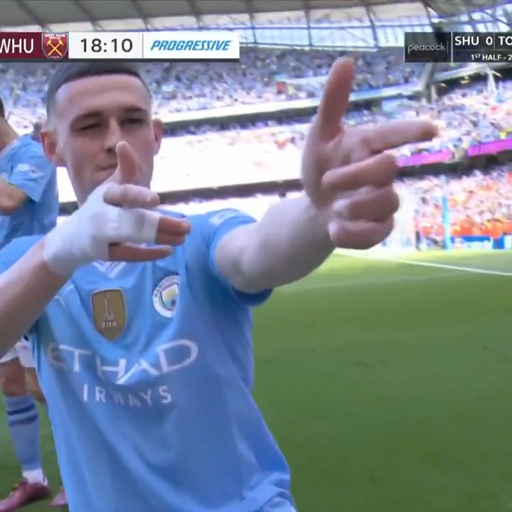 PHIL FODEN STRIKES AGAIN. MAN CITY DOUBLE THEIR LEAD. THE BLUE MOON IS RISING ONCE AGAIN. 🔵