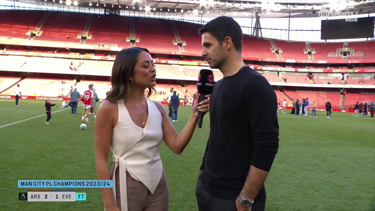 Mikel Arteta: "When I joined it was to reconnect everybody, to bring this place to a different level, generate hope and dream big... I feel sad because I really wanted to deliver that trophy." [Football on TNT Sports]