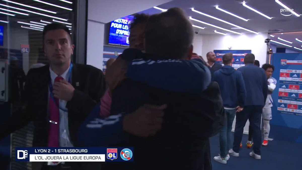 La joie de John Textor, il avait prévenu on s’en souvient : son Lyon allait revenir en force !!! 🦁❤️💙 🎥 Prime Video Sport France