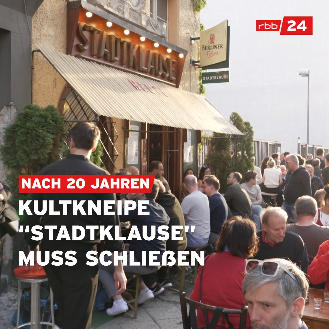 Schwerer Abschied auf ungewisse Zeit: Die Kreuzberger Kultkneipe "Stadtklause" am Anhalter Bahnhof muss schließen - denn der Eigentümer des Hauses hat allen Mietparteien gekündigt. Die Suche nach einer neuen Heimat für die #Kneipe gestaltet sich schwierig.