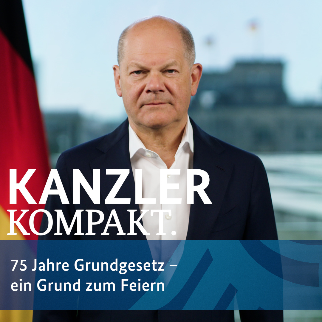 In unserem Grundgesetz sind all die Werte und Regeln aufgeschrieben, die unser Land so lebenswert machen und unsere Demokratie stabil und wehrhaft gegen ihre Feinde. Es ist unser aller Grundgesetz, seit 75 Jahren. Das ist ein richtig guter Grund zum Feiern.
