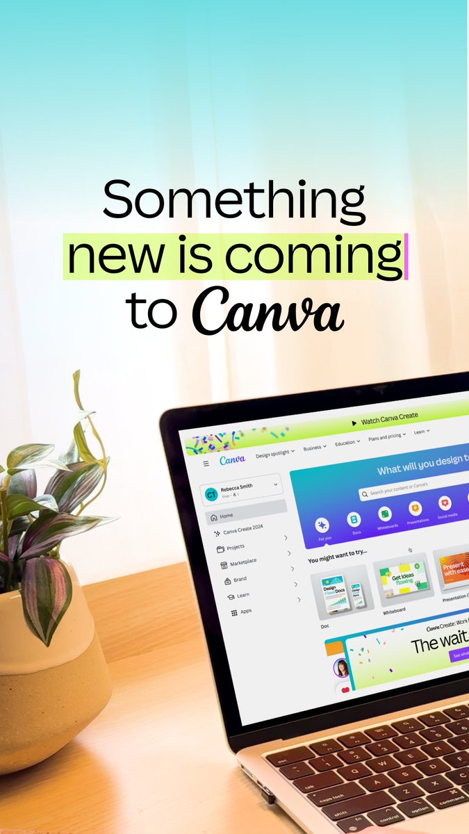 Something new is coming to Canva. Hear it first at #CanvaCreate – 05.23.24 🔑 Register today at