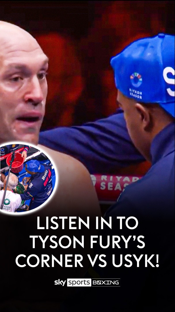 LISTEN IN to Tyson Fury's corner for final rounds against Usyk! 👂