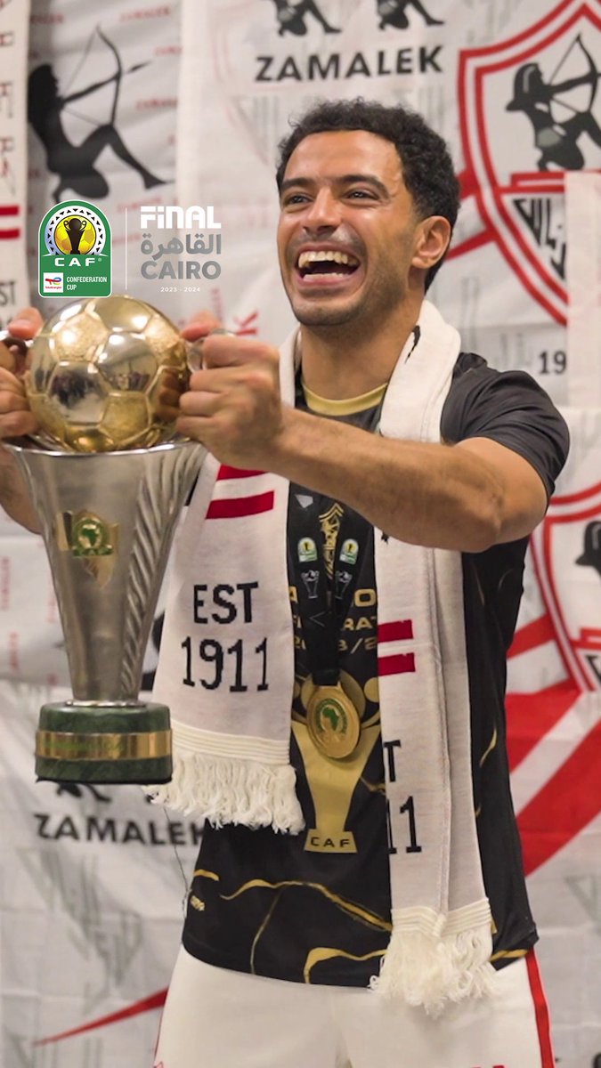 ليلة لا تُنسى 🤩🏹 لحظات رائعة عاشها لاعبو الزمالك أثناء جلسة التصوير الرسمية لأبطال كأس الكونفدرالية 🥇🏆 #TotalEnergiesCAFCC