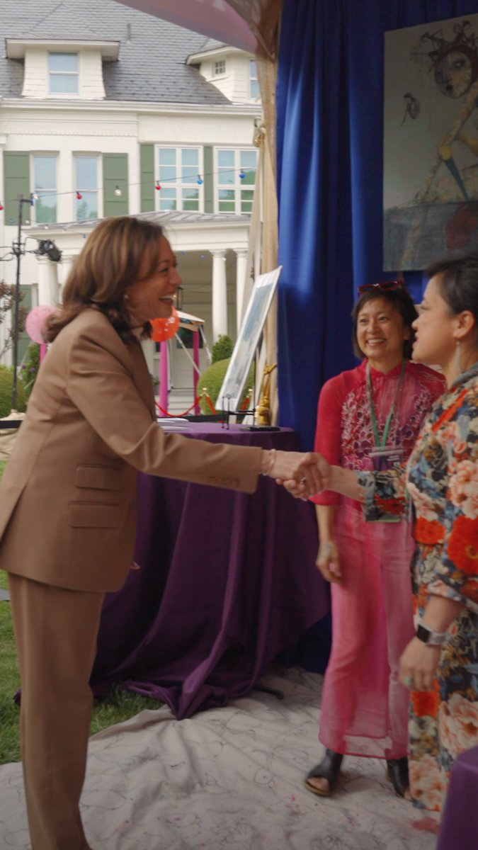 During Asian American, Native Hawaiian, and Pacific Islander Heritage Month, I hosted the first-ever Night Market at the Vice President's Residence. Through culture, art, and food, we celebrated the breadth and beauty of the AANHPI community.