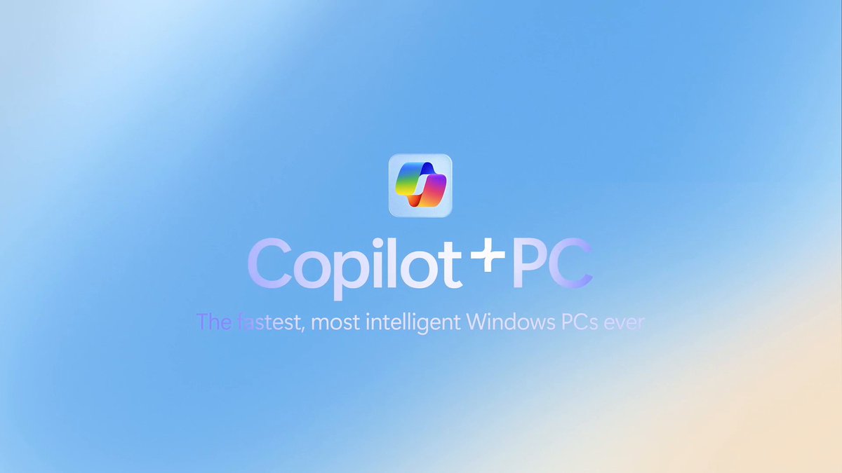 A new AI era begins. Introducing the fastest, most intelligent Windows PCs ever. #CopilotPCs
