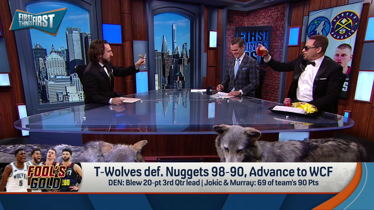 Just a tour de force by nick wright &amp; Chris Broussard 😅😅🐺🐺 Sorry, Wildes. 😬😬