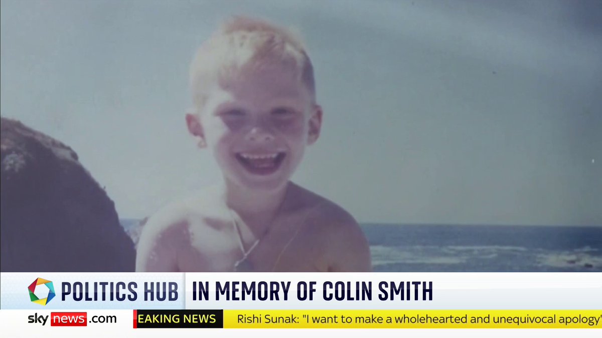 I haven’t been able to stop thinking about Colin John Smith. He weighed just 13 pounds when he died aged 7, infected during the contaminated blood scandal. His loving parents want his name remembered so we started #PoliticsHub with his story