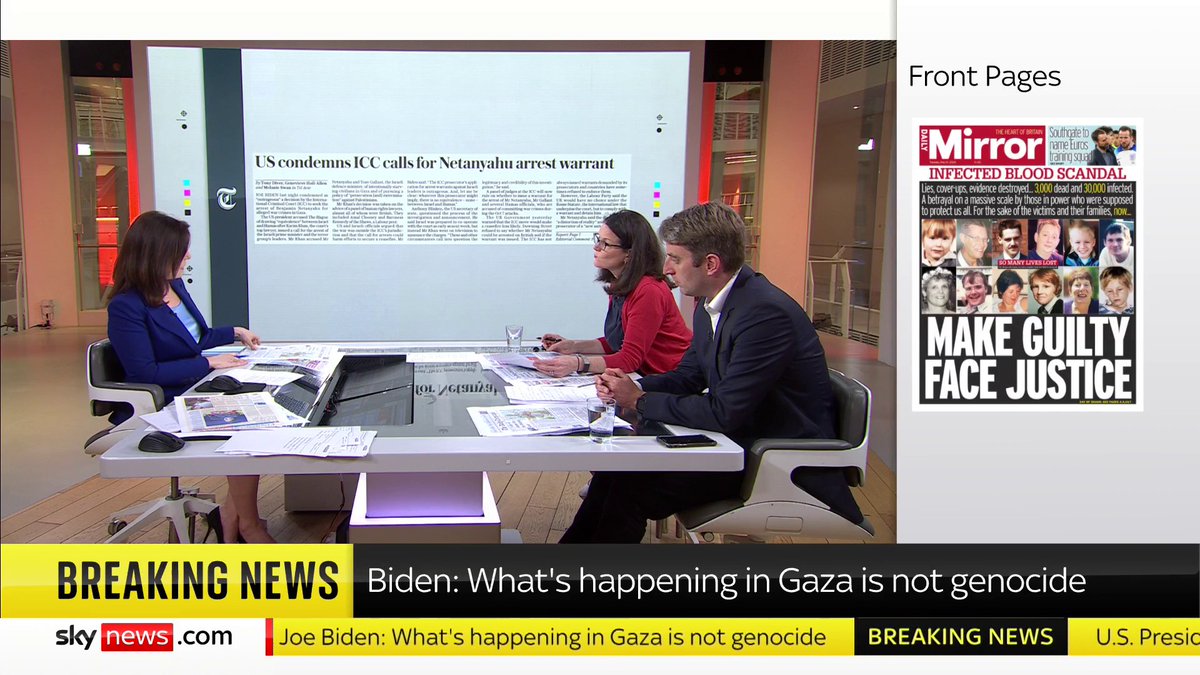 BREAKING: US President Joe Biden says what is happening in Gaza is not genocide. 📺 Sky 501, Virgin 602, Freeview 233 and YouTube