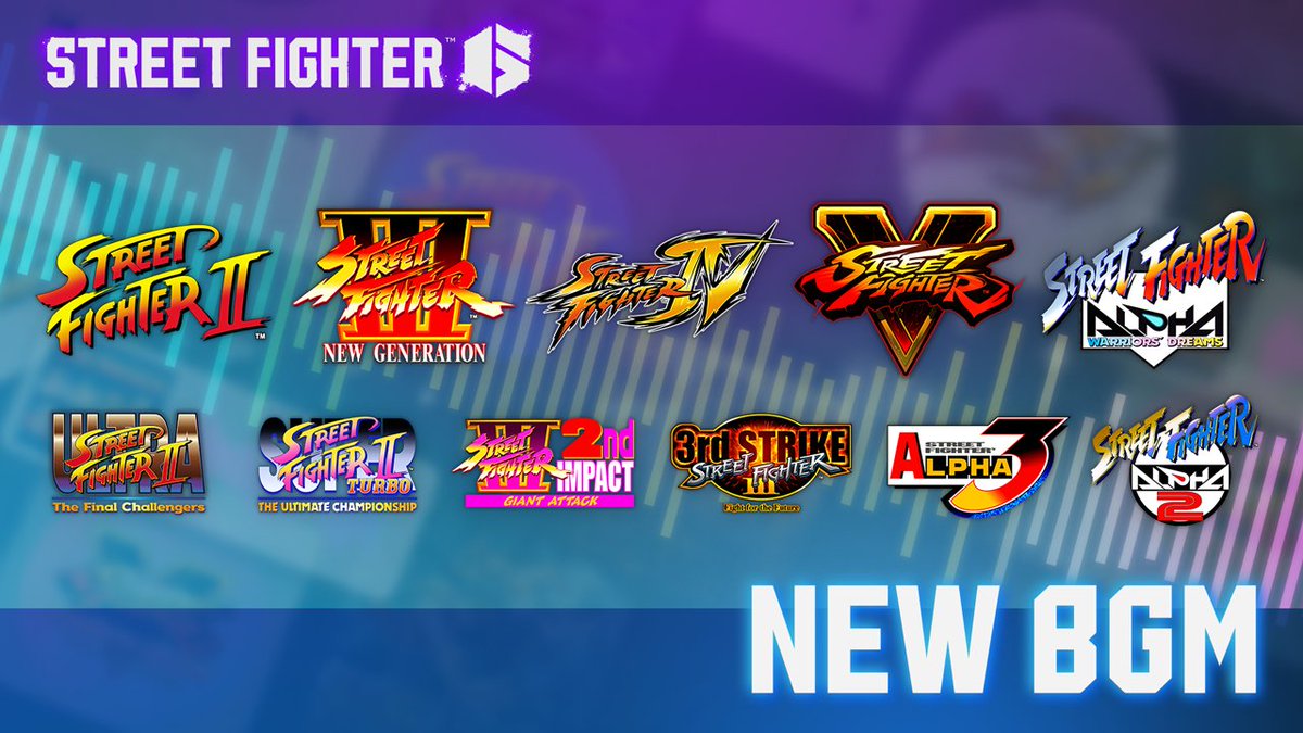 Find your rhythm with new Character BGM Settings in the Audio tab where you can change which track plays during a fight! Music throughout Street Fighter history is available for purchase with Drive Tickets or Fighter Coins - all packaged by series. Coming with the Akuma Update!