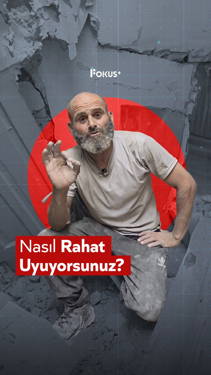 ➕ "Nasıl rahat uyuyorsunuz, Filistin’i mahzun görüyorum" ▪️ Savaş tüm şiddeti ile devam ederken bir Gazzeli arama kurtarma personeli, enkazlar arasından vicdanını kaybetmiş insanlığa bu mısralarla seslendi.