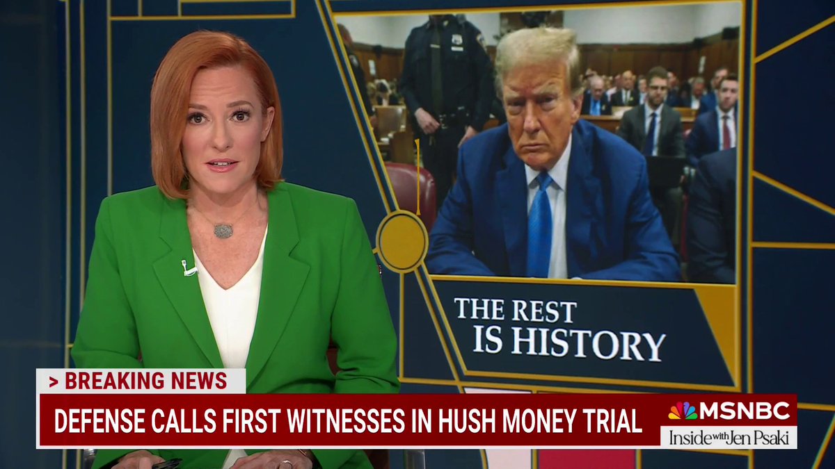 .Jen Psaki: "Just remember: this is not Michael Cohen's word against theirs. This is Michael Cohen's word, plus the word of so many corroborating witnesses, plus documentation that lays out the entire crime in black and white."