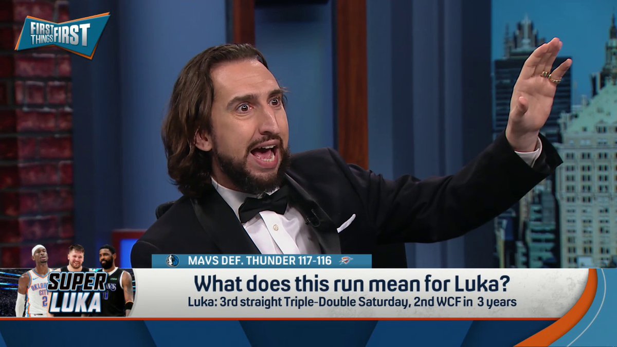"Every year of Luka's career, except for one, he's continued to exceed expectations." — nick wright
