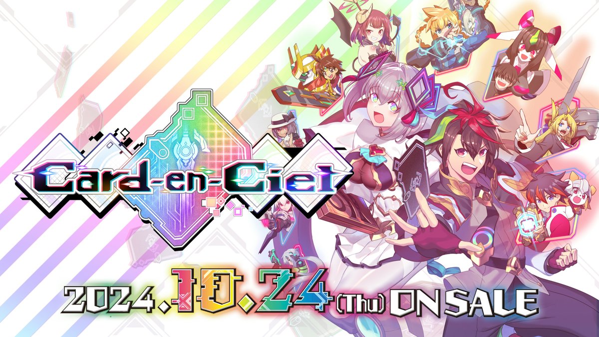 Glitch your way to victory! Card-en-Ciel releases on October 24th! Join Neon as he adventures through game-inspired dungeons, including your favorite INTI CREATES games! Card-en-Ciel offers a variety of gameplay, from PvP to epic Grand Battles! More: