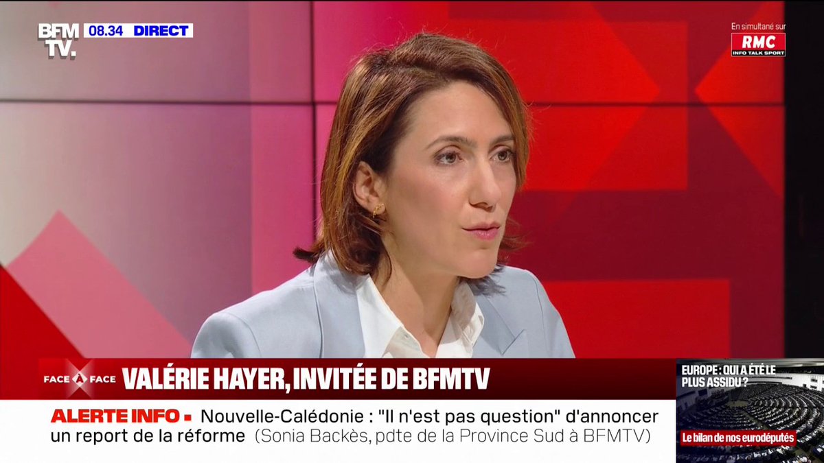 « Si on passe les clés du camion à l'extrême droite, on ira dans le mur » estime Valérie Hayer sur BFM TV.