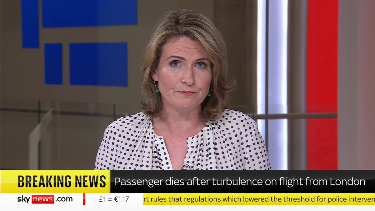 BREAKING: A passenger has died on a Singapore Airlines' flight from London following severe turbulence. The airline confirmed there are other injuries. 📺 Sky 501, Virgin 602, Freeview 233 and YouTube