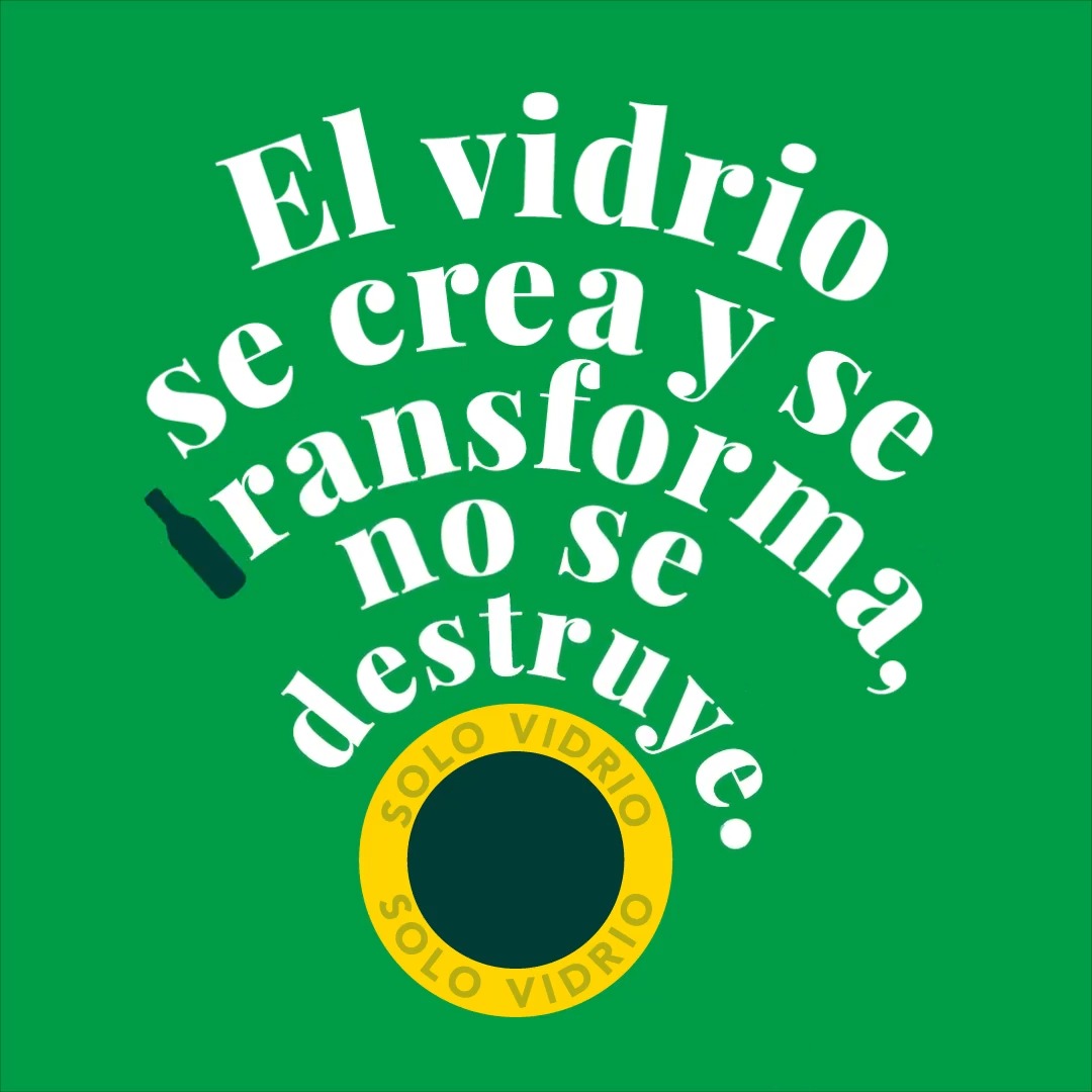 ¿Quieres hablar de reciclaje perfecto? ♻️ El vidrio es un material que, además de cumplir a la perfección su función como envase, también es 100% reciclable infinitas veces 👌 #VidrioTransparente