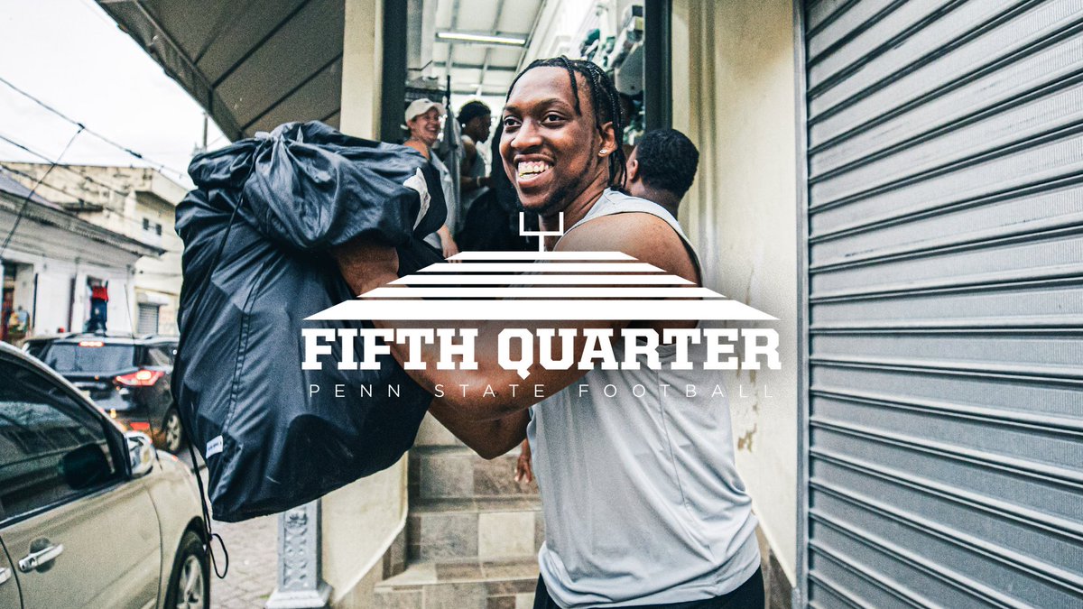 Serving others, while building relationships &amp; experiencing a new part of the world. 🌎🤍 We are proud to offer this opportunity for our student-athletes at Penn State Football. #WeAre | Penn State Football Fifth Quarter