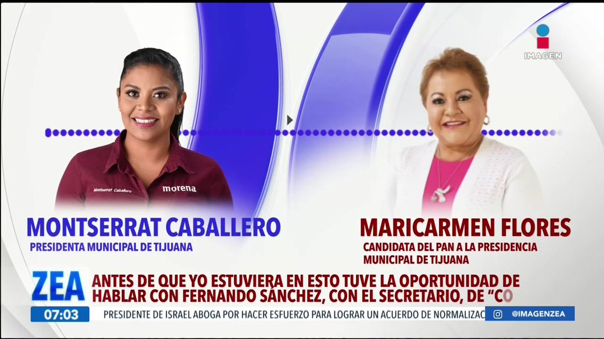 Se filtró un audio en donde la presidenta municipal de #Tijuana, Monserrat Caballero, se reunió con la candidata del PAN, Maricarmen Flores, para ofrecerle apoyo en su campaña política #LoDijoZea @FranciscoZea por @ImagenTVMEX