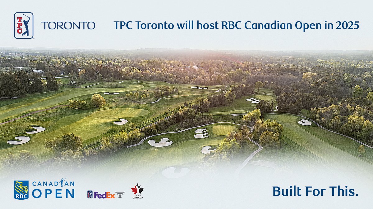 A new exciting chapter awaits next year: TPC Toronto at Osprey Valley TPC Toronto at Osprey Valley in Caledon, Ont. will host the RBC Canadian Open in 2025! 🗞️: