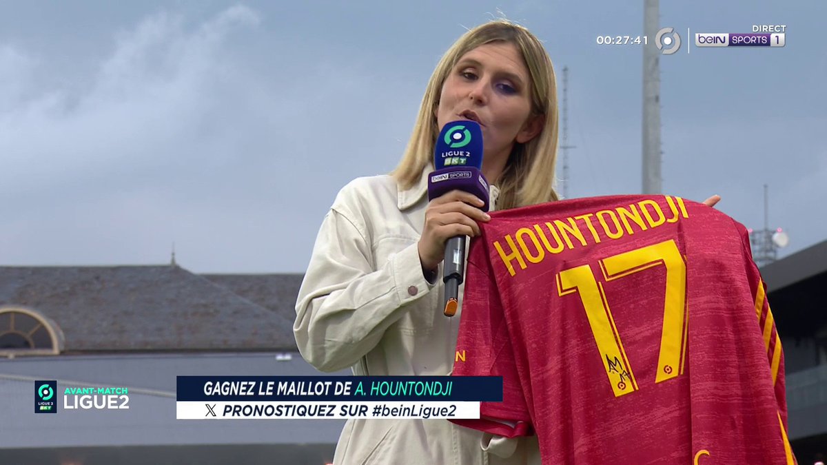 [🎁CONCOURS] 🔮 Donnez votre pronostic pour #RAFPFC via #beINLIGUE2 👕 Le maillot dédicacé de Hountondji est à gagner ! 👉 Follow beIN SPORTS pour jouer !