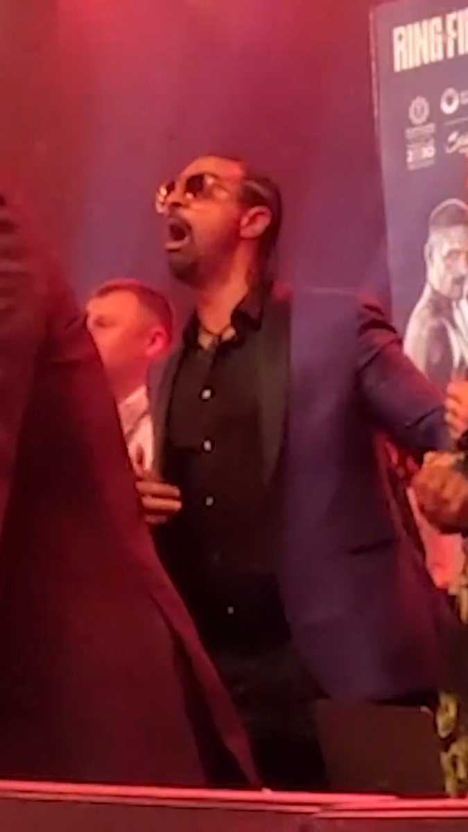 David Haye's reaction during THAT Round 9 👀