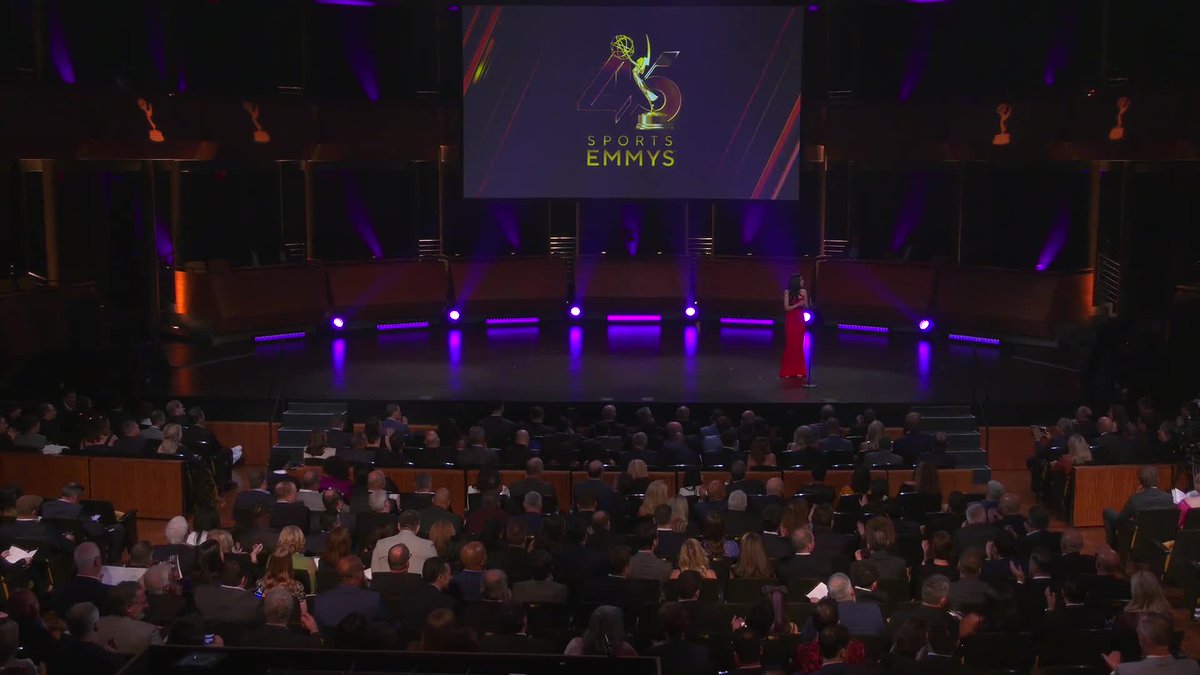 The #SportsEmmys Award for Outstanding Personality/Emerging On-Air Talent goes to Noah Eagle Noah Eagle (NBC Sports NBC SportsPR USA Network).