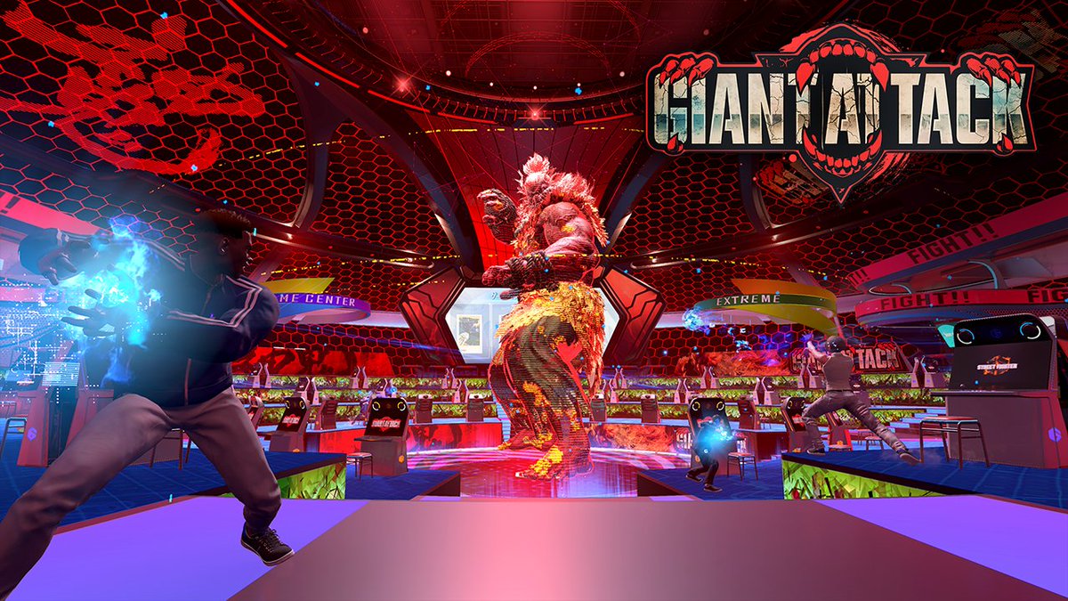 Introducing Giant Attack, an event in the Battle Hub where you work together to defeat Giant Akuma! Fight SiRN Akuma on the cabinets to accrue enough energy to fire Hadokens. Get an additional outfit color for Akuma by progressing far enough into the event! Runs from May 22-31.