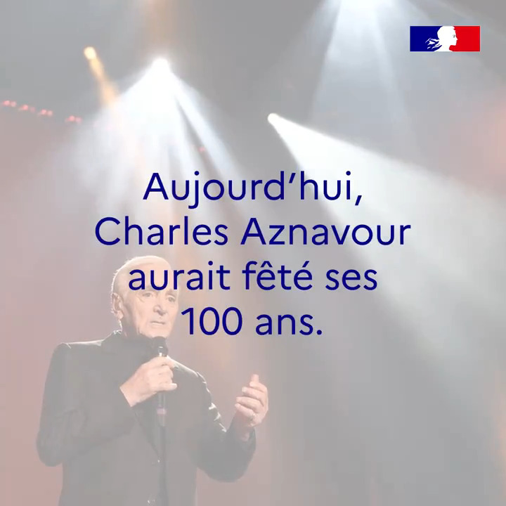 Il y a 100 ans, Charles Aznavour naissait. Découvrez quelques images de cet artiste amoureux de la France et de l’Arménie ⬇️