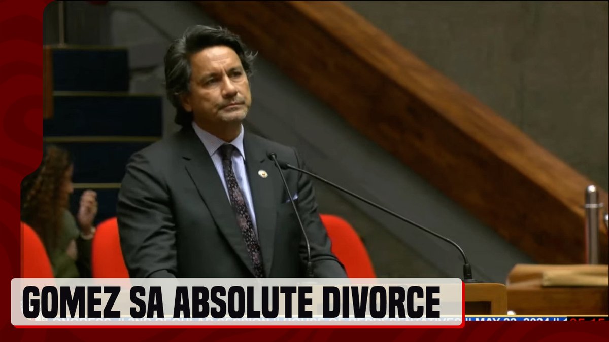 Kabilang si 4th District Leyte Rep. Richard Gomez sa mga tumutol sa House Bill No. 9349 o ang panukalang absolute divorce sa bansa. Ayon kay Gomez, naniniwala siya sa kabanalan ng kasal. #News5