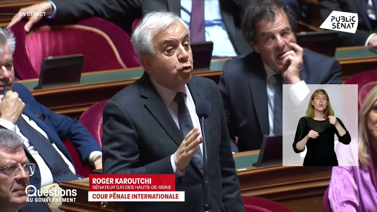 L'ONU est une organisation qui a "beaucoup évolué". "Il y a un comité des droits de l'homme présidé par l'Iran, des droits de la femme présidé par l'Arabie saoudite", ironise Roger KAROUTCHI, reprochant au Quai d'Orsay son communiqué en soutien à la Cour pénale internationale #QAG