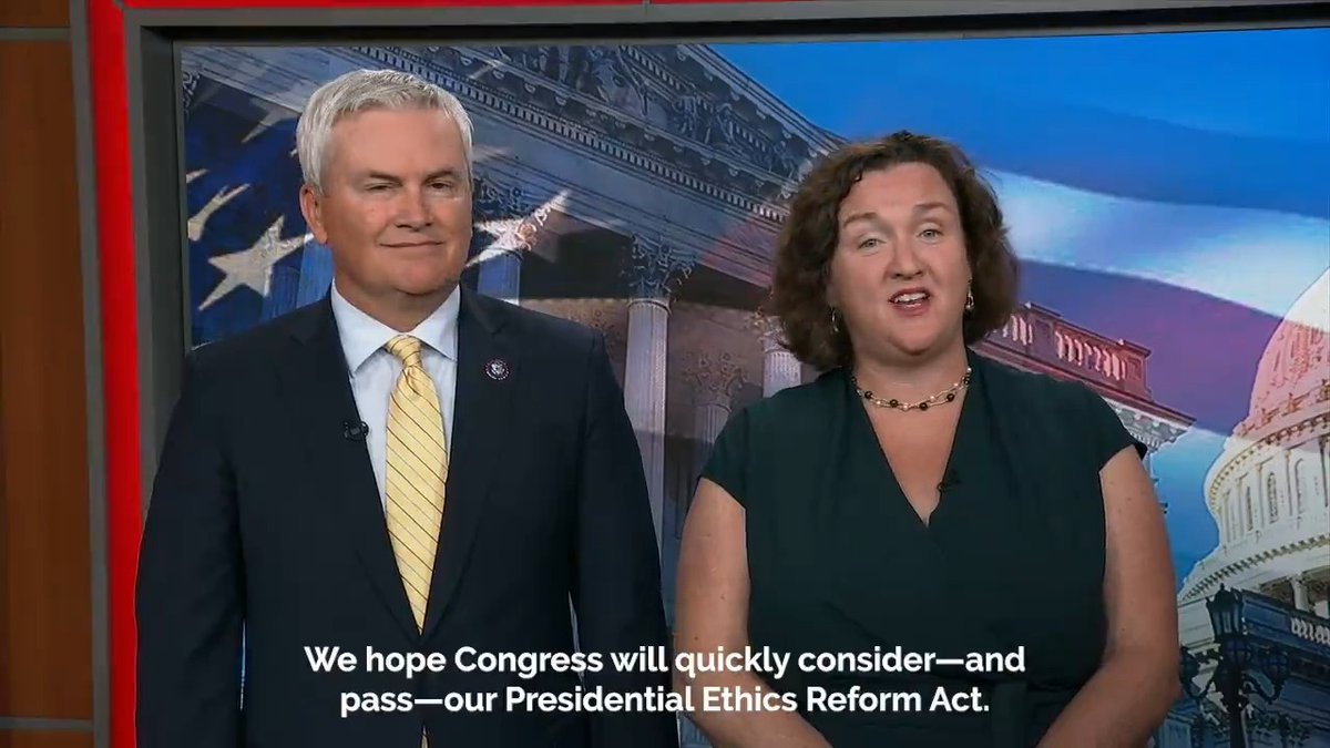 The American people deserve nothing less than full honesty and transparency from their leaders. Today, Rep. James Comer and I introduced a bipartisan bill to strengthen presidential ethics requirements. This is how Congress is supposed to work.