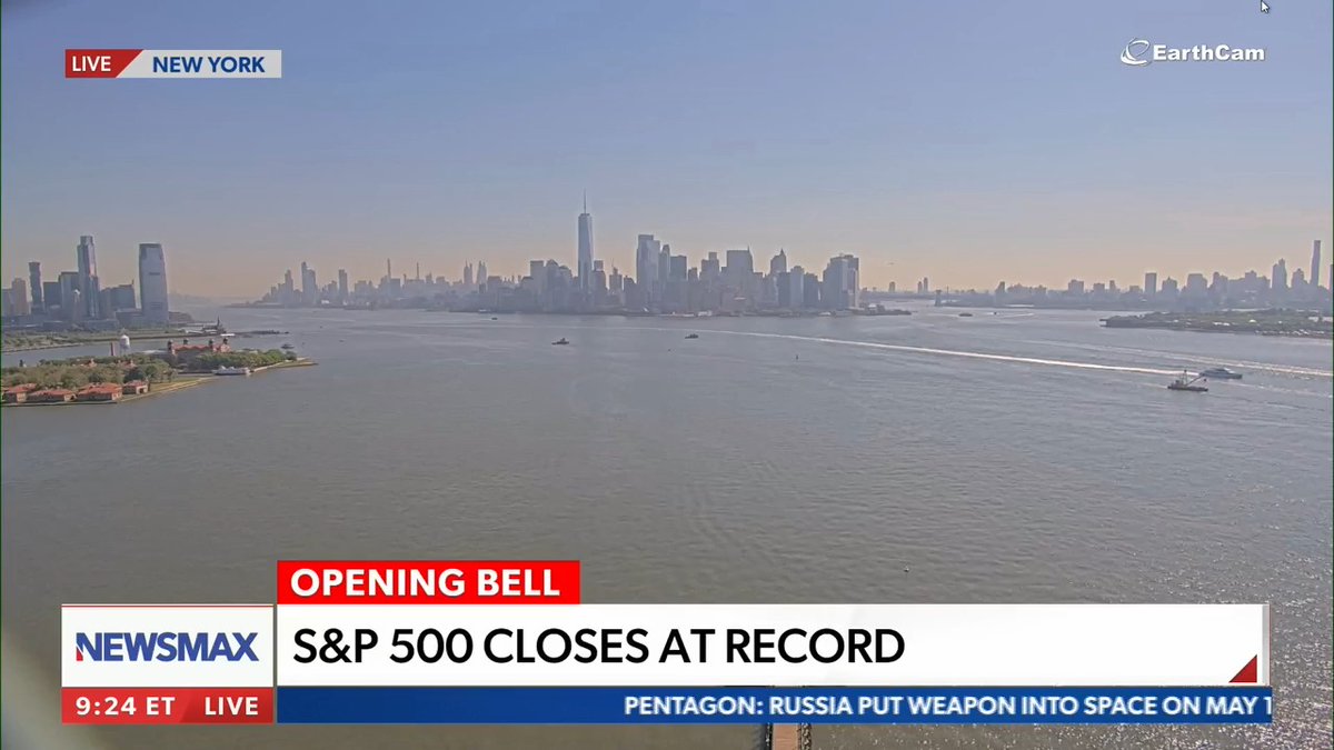 BREAKING: Given the plurality of Americans that believe the stock market is tanking (majority Republicans), I am respectfully asking you to retweet this Newsmax clip showing the stock market hitting record highs today.