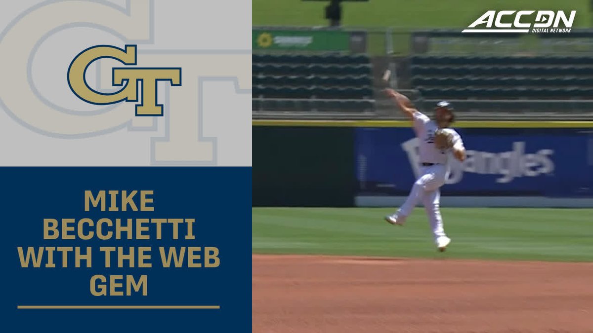 The first out for Georgia Tech didn't disappoint 😮💨 Georgia Tech Baseball | #ACCBaseball