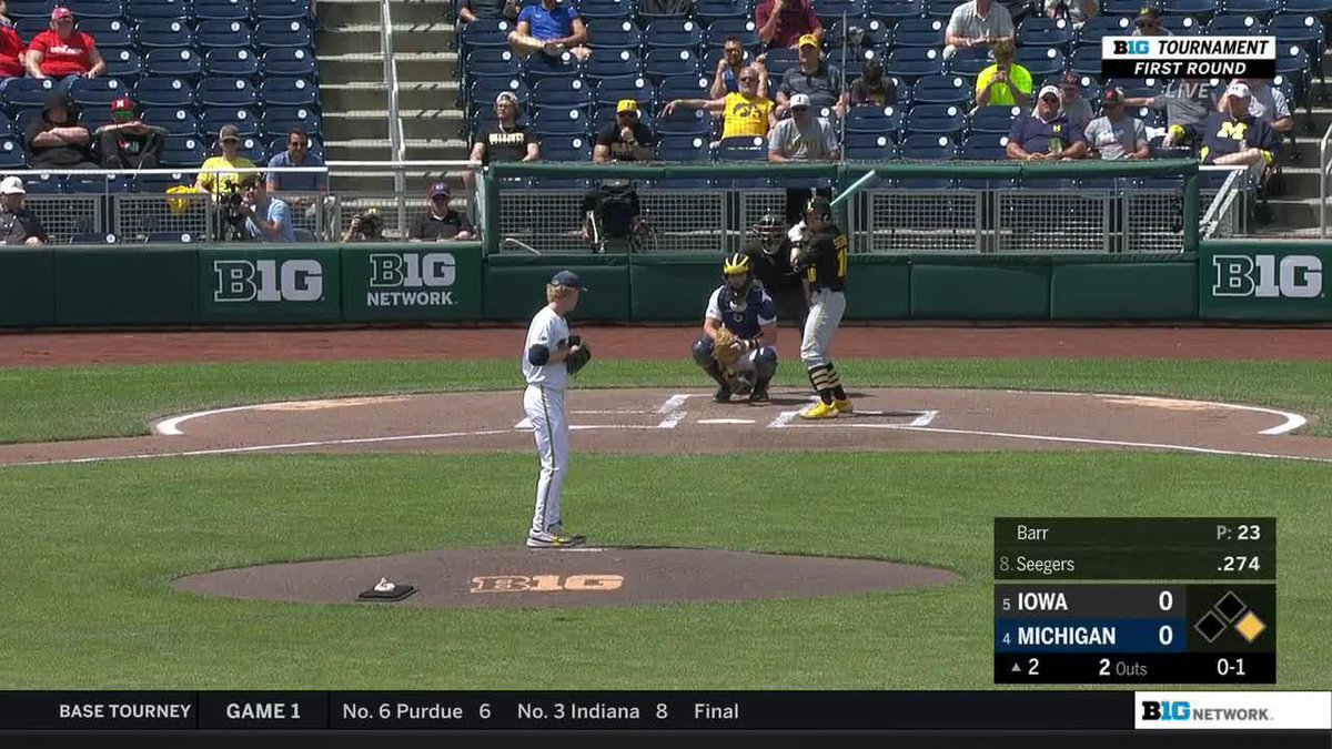 Send him home Mitch! #Hawkeyes on the board! Michael Seegers x Ben Wilmes